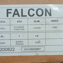 Falcon Sc61a RWPA Al Door Closer Aluminum Nonhanded