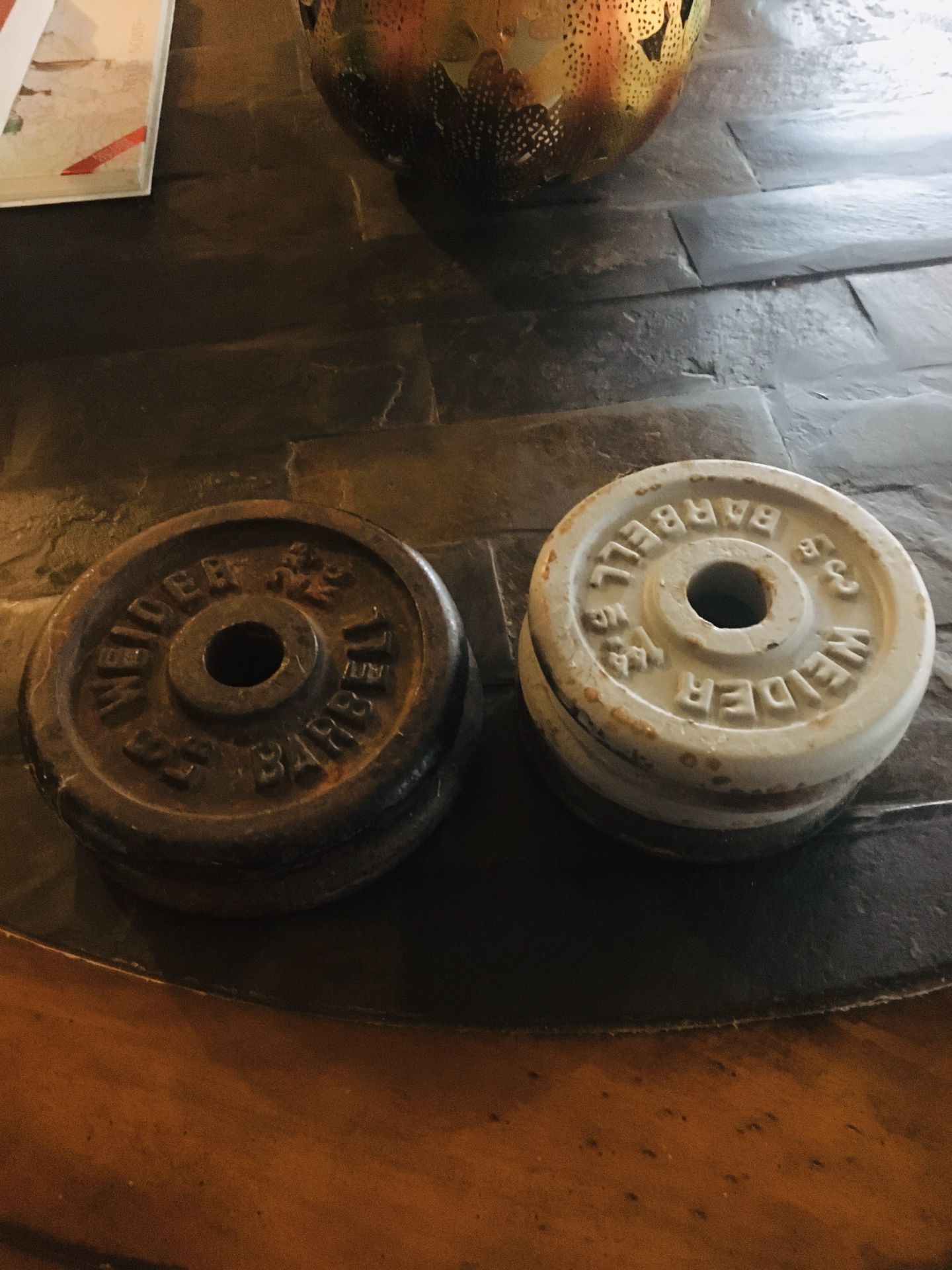 Weights set weight loss with Bar 82 lbs exercise