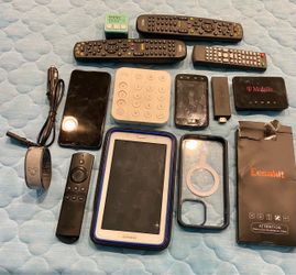 Mixed Electronics Lot – Remotes, Tablet, and More