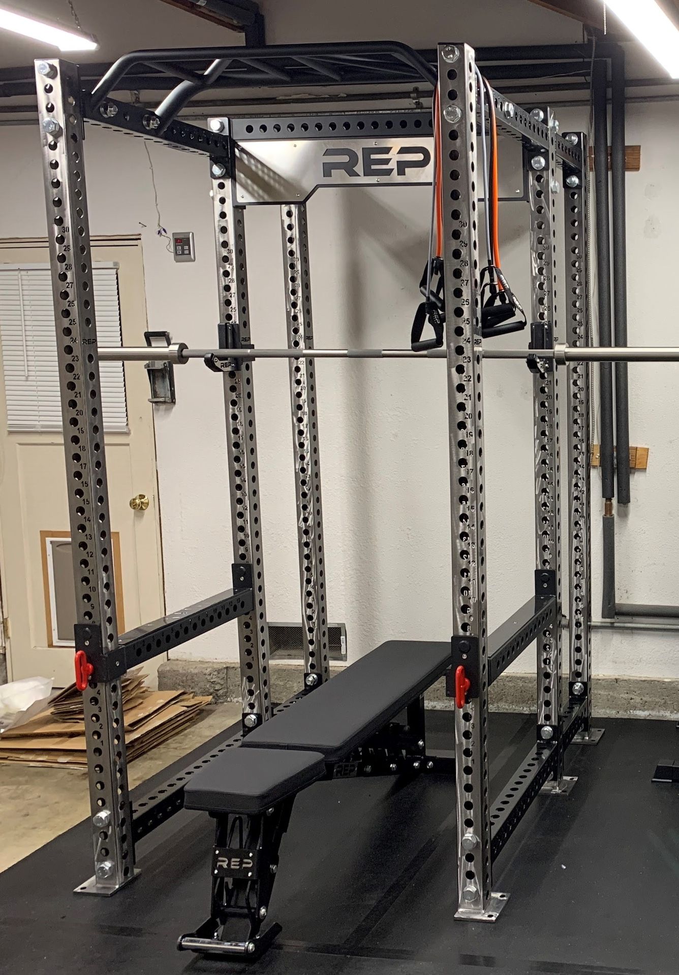 Rep Fitness PR-5000 v2, 6 Post Power Rack Clear-Coat