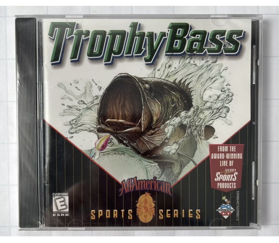 Trophy Bass: All American Sports Series (PC, 1999) Factory Sealed.