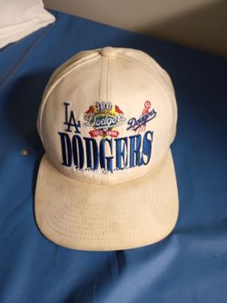 Vintage off white dodgers 100th anniversary snapback