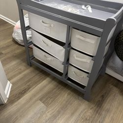 Gray Changing Table