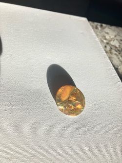 Natural Fire Opal Loose Gemstone Pin