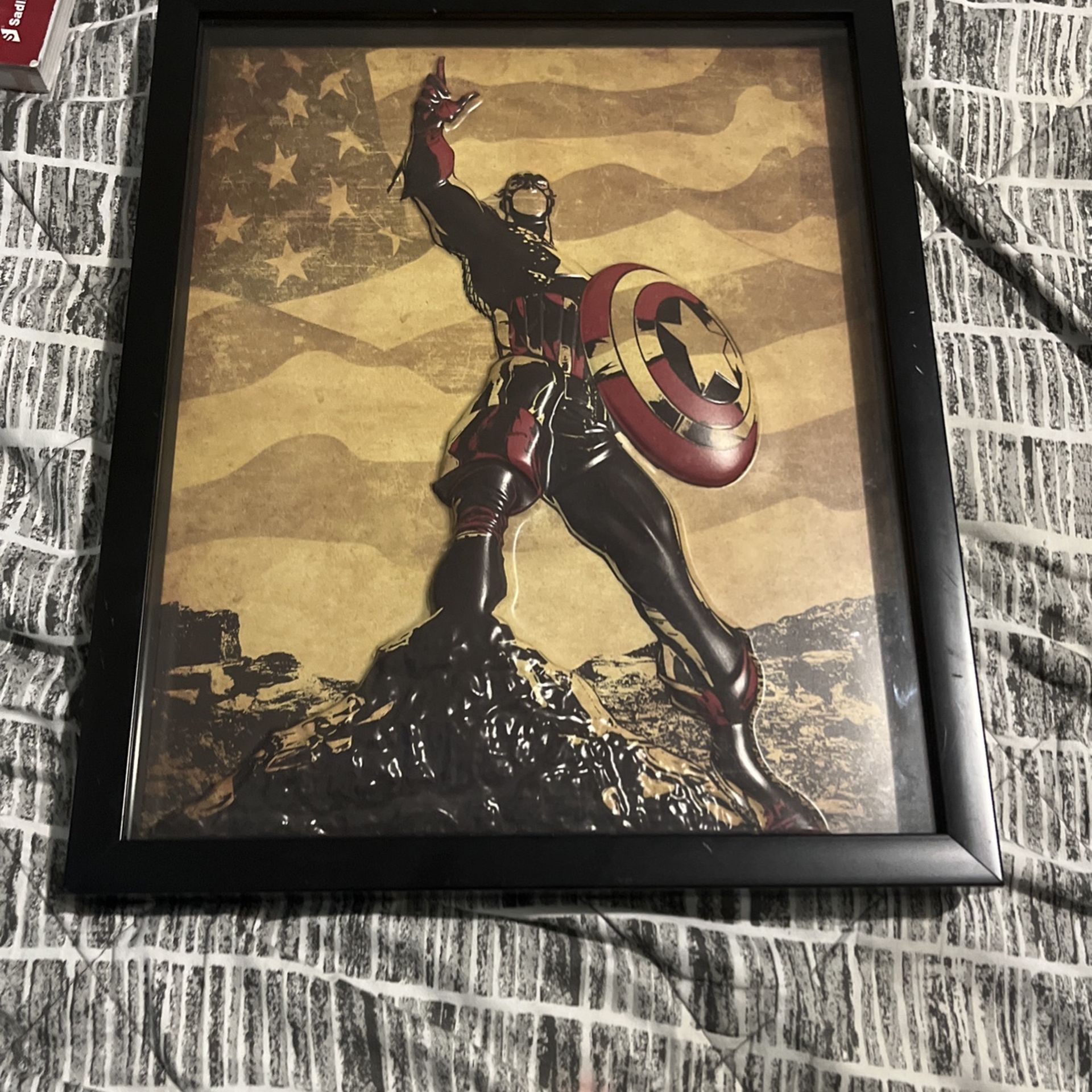 Captain America Art Painting