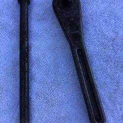 Antique 1/2” Socket Wrench with Extension 