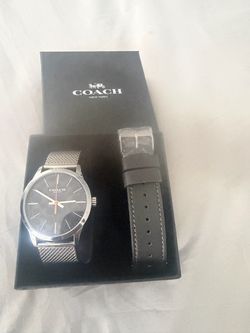Coach Watch with Extra Leather Strap