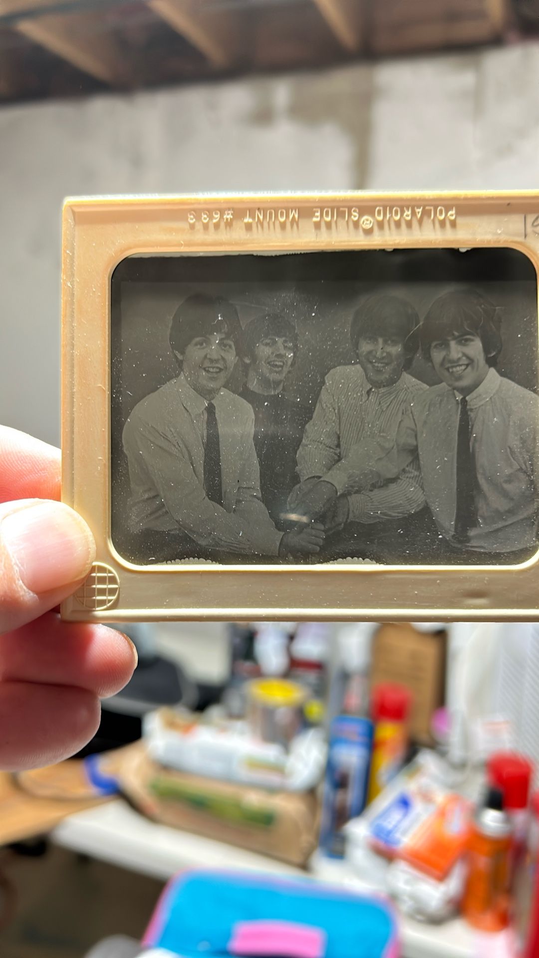 Polaroid Slide Of The Beatles