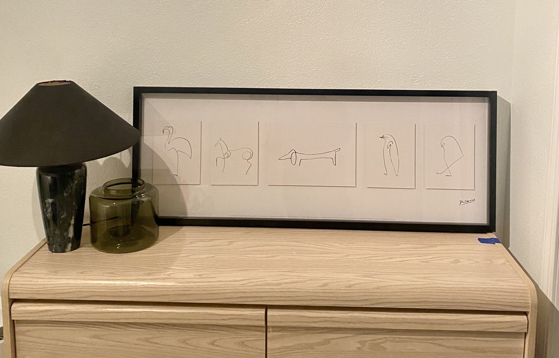 PICASSO IKEA OLUNDA ILLUSTRATION ANIMALS LITHOGRAPH PRINT FRAMED ...