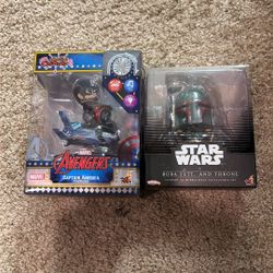 For Sale Cosrider Captain America And Cosbaby Boba Fett And Throne.