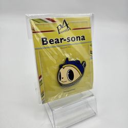 Persona 4 Golden Teddie Kuma Bear-Sona Pin 1.5" Official Enamel Figure PS Vita