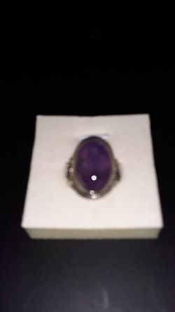 Beautiful Amethyst silver ring