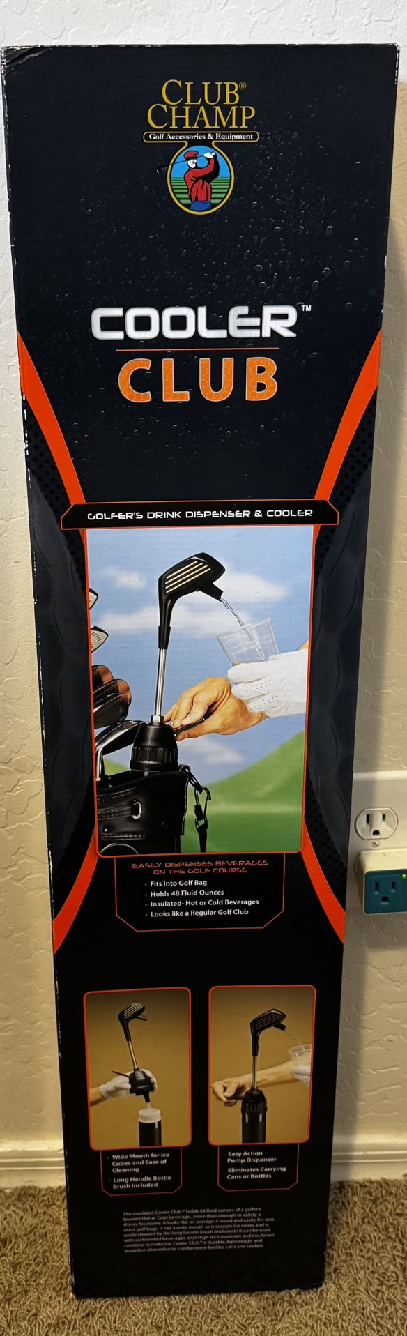 Club Champ Cooler Club Drink Dispenser discreet golf drink cooler