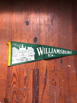 Vintage Williamsburg Va Pennant