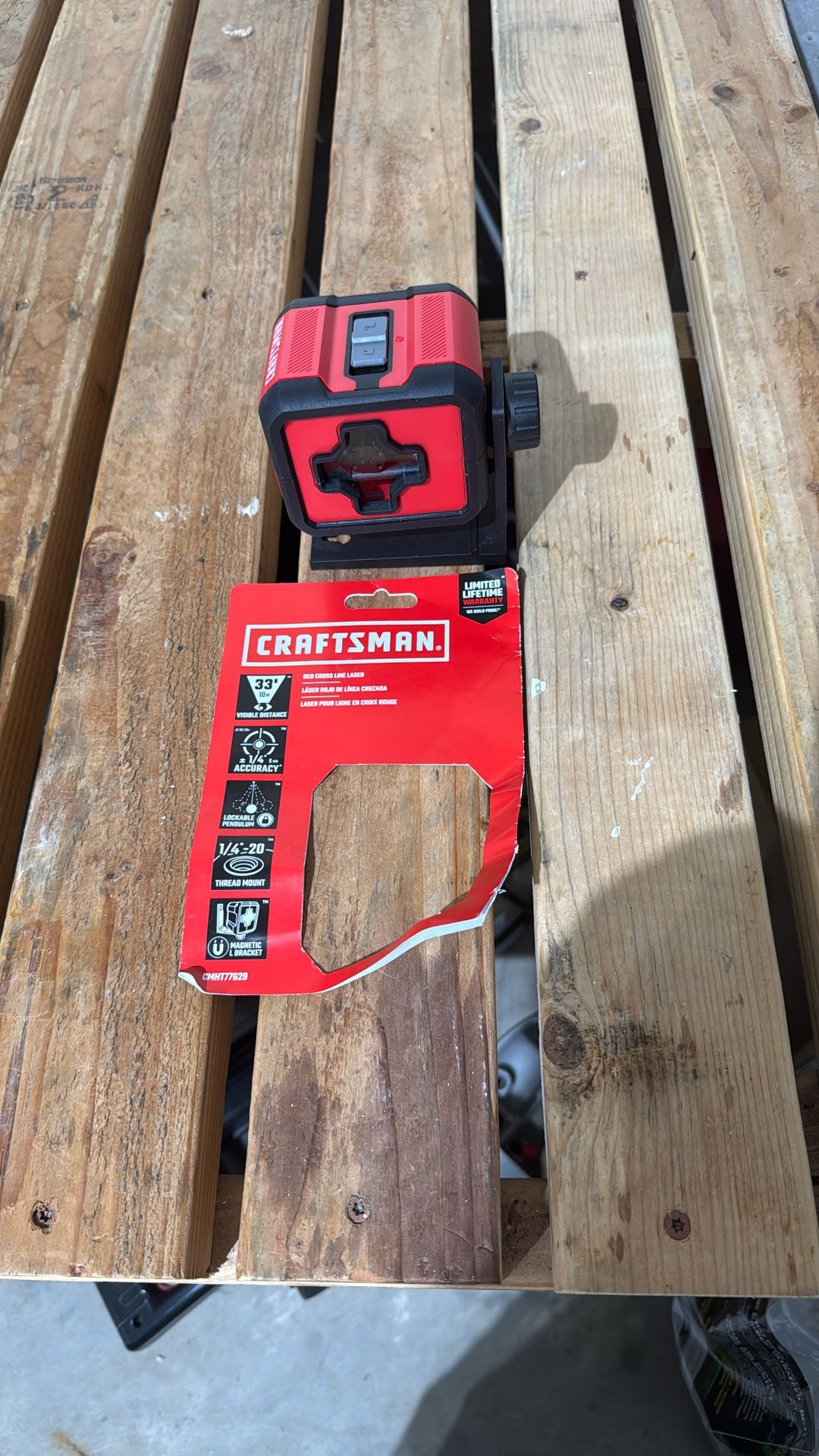 New Craftsman Red Cross Laser $40