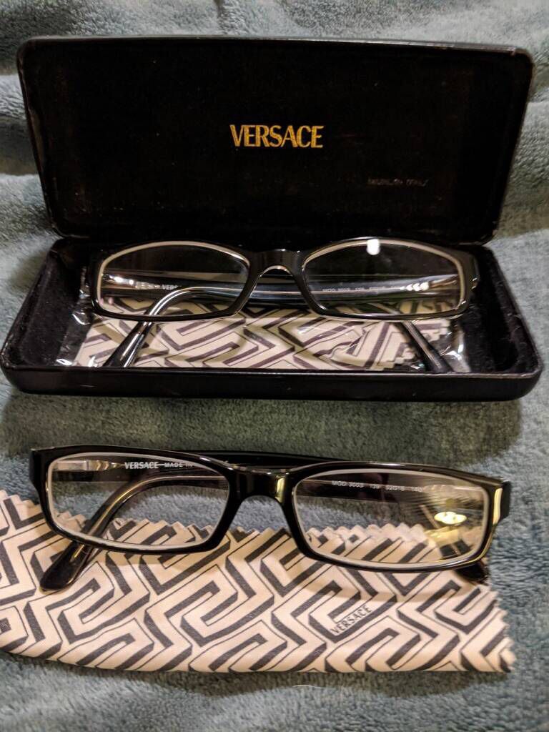Authentic Versace eyeglasses. Two of the same frame, will sell together or separate.