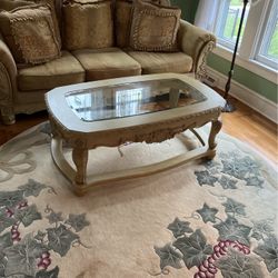 Glass Top Coffee Table 