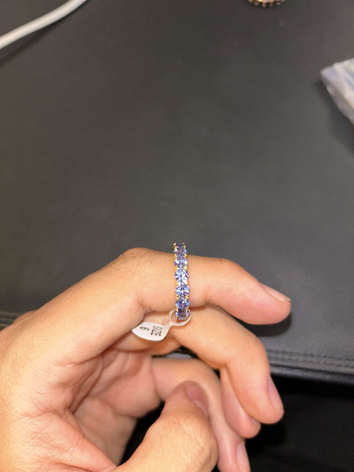 Gold Ring with Amethyst