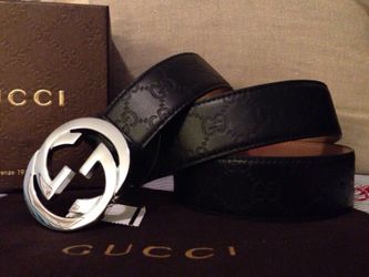 Authentic men's guccisemma Gucci belt