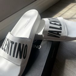 Brand New Valentino Slides Never Worn Proof Of Authenticity