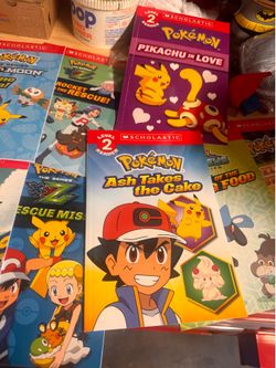 New 10 scholastic pokemon level 2 reader book set with stickers