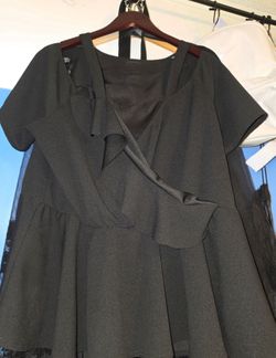 Boohoo peplum blouse