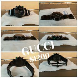 Gucci G Black PVD Chrono Collection Swiss Quartz 44 mm Men's watch