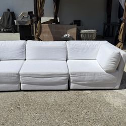 White Sectional sofa