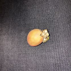 Vintage peach brooch
