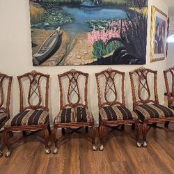 Hickory Furniture Solid Wood Dining Chairs-6 Piece 