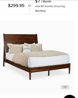 Queen platform bed frame