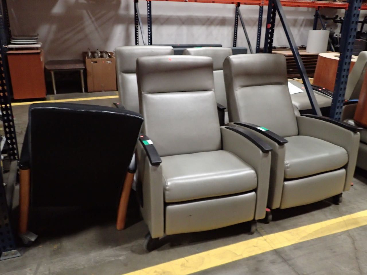 La-Z-Boy Recliner Rolling Locking Wheels Push Vinyl Therapy Sleep Chair - $150 each