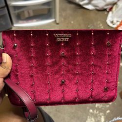 Victoria Secret Red Velvet Bag