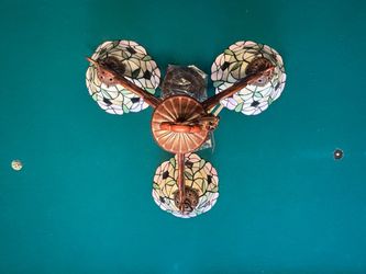 Tiffany-Style 3-Light Ceiling Light Fixture