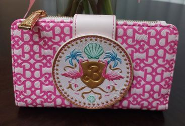 Pink Loungefly Barbie The Movie wallet.