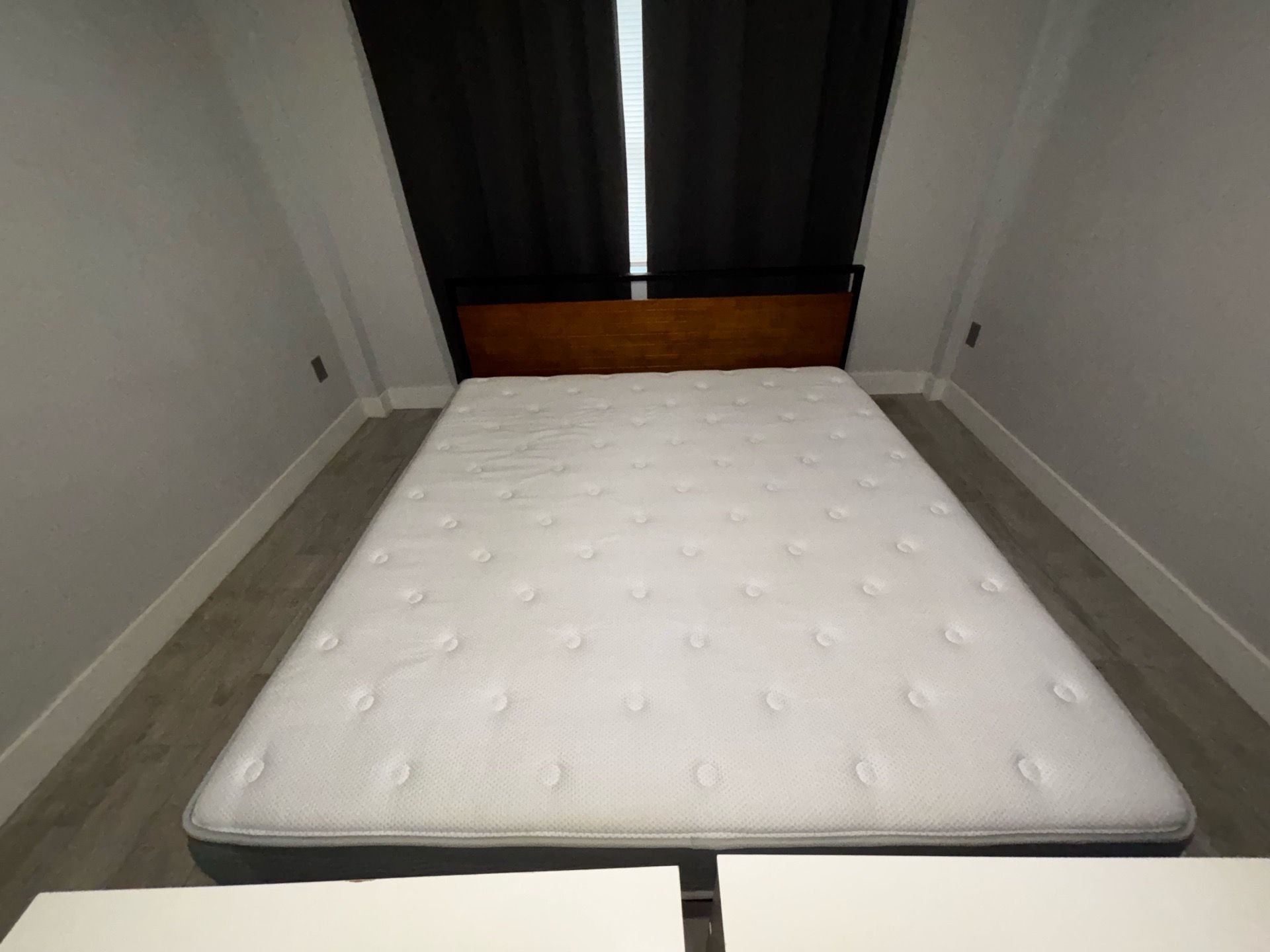 King size bed frame and mattress