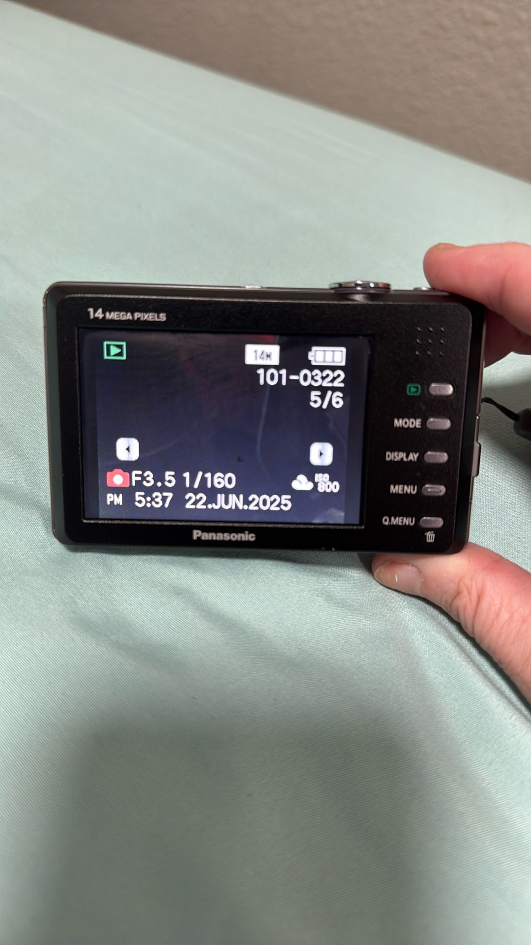 Panasonic LUMIX Camera DMC-FP3 1.4 Mega Pixels Digital black