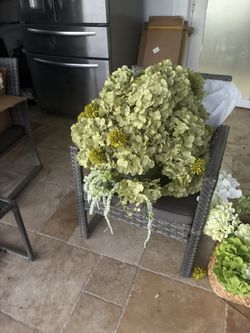 Hydrangeas in White, Sage, varied green tones . hundreds for $500