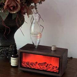 Fireplace aromatherapy machine birthday gift cold aroma instrument solid wood high-end atmosphere fragrance