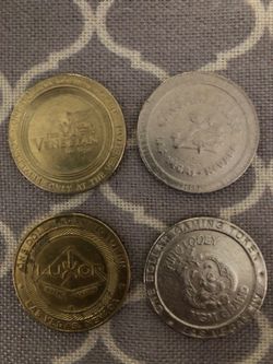 Casino $1 Metal Coins..MGM, Luxor, Ceasars, Venetian
