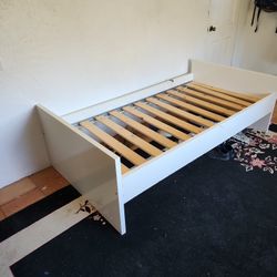 Ikea Twin Size White Bed Frame