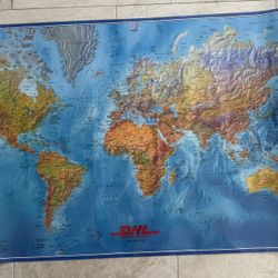 Laminated World Map