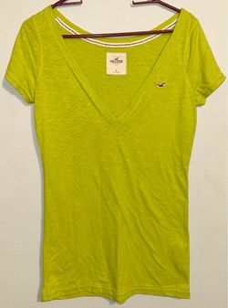 Green V Neck Shirt