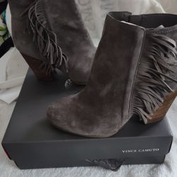 Vince Camuto Grey Suede Boots New In Box $15.00