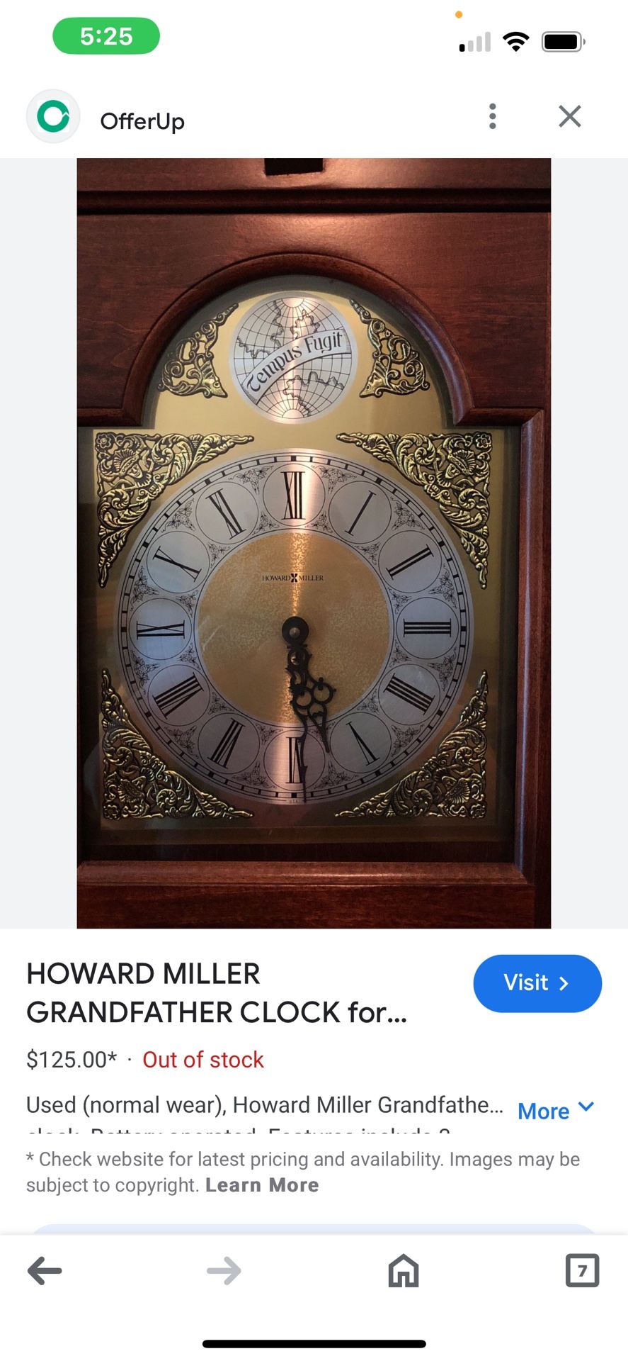 Howard Miller GrandFather Clock
