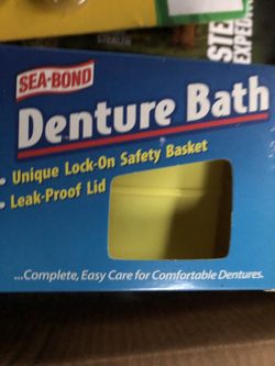 Free New Denture Bath Container, Only