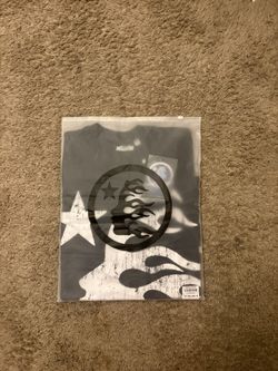 Black And White Hellstar Flame Face T-Shirt