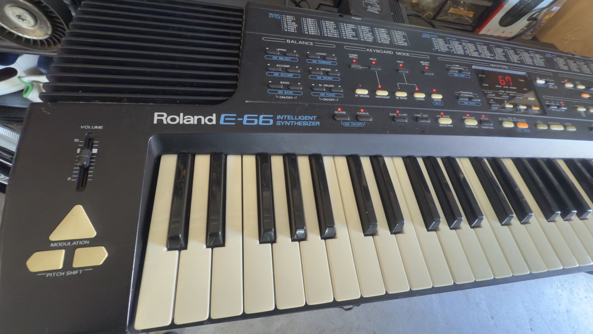 Roland E-66 Intelligent Synthesizer 61 Keys Keyboard