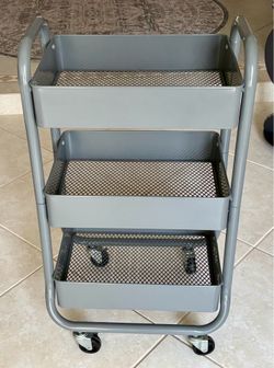 3-Tier Metal Rolling Utility Storage Cart