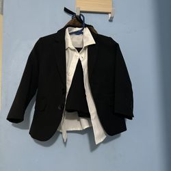 18 Month Tuxedo Jacket Whit Shirt Pants 
